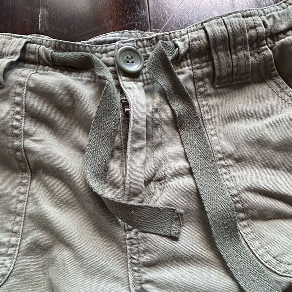 1955 Vintage Collection cropped pants tab flap pocket tie olive green cargo 11 - Picture 8 of 12